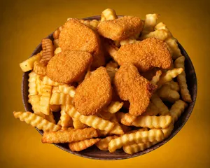 Nuggets con Papas