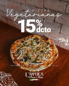Pizza vegetariana promo