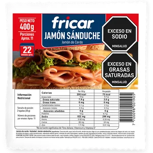JAMON FRICAR SANDUCHE X 400 GRS