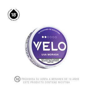 Velo Bolsas de Nicotina Uva 6 mg x 15 und