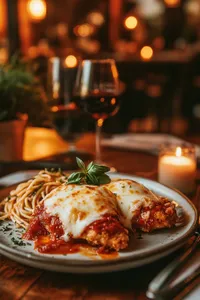Pasta Con Lomo de Cerdo a la Parmigiana