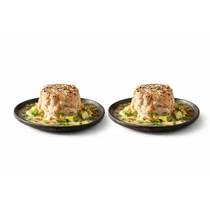 Duo tartar de salmón (elegir dos: acevichado—hoisin—teriyaki)