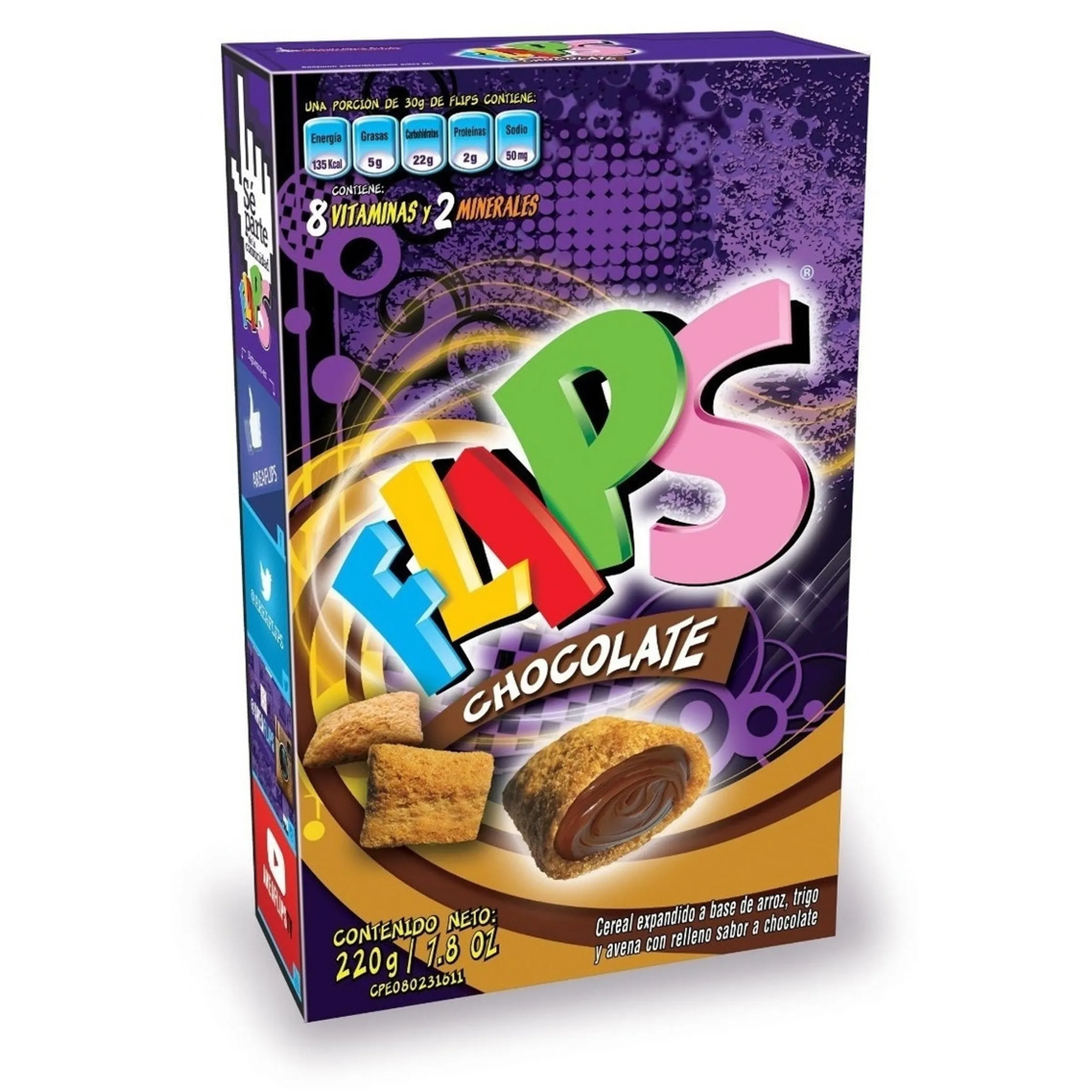 FLIPS CHOCOLATE 220G