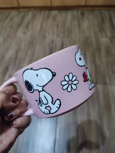 TAZA SNOOPY ROSADA
