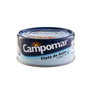 Conserva Lomos De Atun En Agua Y Sal Campomar X 150 Gr
