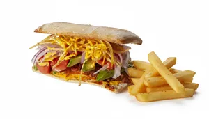 SAN POLLITO PE + PAPAS FRITAS