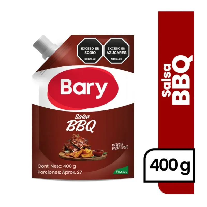 SALSA BBQ BARY X 400 GRS CON VALVULA SALSA BBQ BARY X 400 GRS CON VALVULA