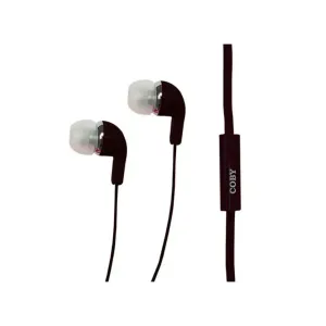 Audifono Coby Con Microfono Ce103/Bk - Negro X 1 Und