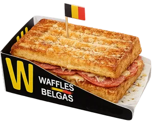 Waffle Salame Queso