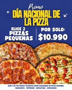 Promoción día Nacional de la Pizza