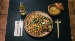Arroz chaufa completo