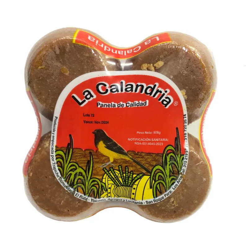 PANELA LA CALANDRIA PORCIONADA X 908 GRS PANELA LA CALANDRIA PORCIONADA X 908 GRS