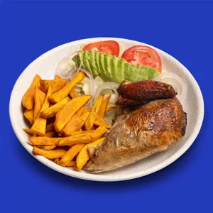 1/4 Pollo + Camote Frito + Ensalada Fresca