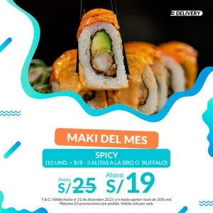 PROMO MAKI DEL MES SPICY