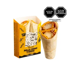 Roll de Strip Pollo, Tocino y Queso Tambo