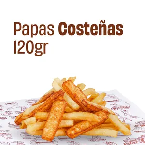 Papas Costeñas (francesas medianas + 4 deditos de queso costeño)