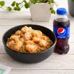 Combo Arroz al Wok + Palmitos de Cangrejo + Pepsi