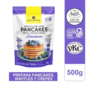 Premezcla pancakes de arandanos karanvansay x 500 grs