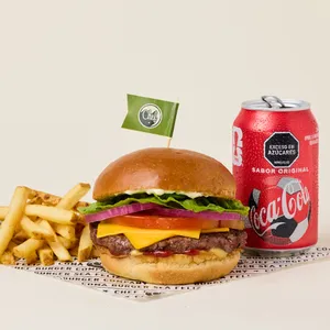 Combo Coke Cheese Burger