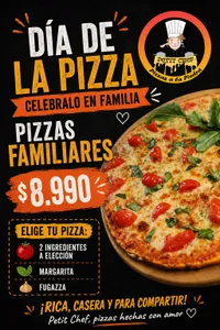 Pizza Familar 2 ingredientes dia de la pizza