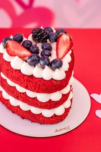 Torta Red Velvet Corazón