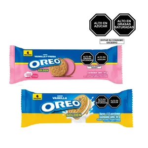 Pack (Galleta Oreo Fresa X 54 Gr + Galleta Oreo XL Regular X 54 Gr)