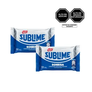 Pack 2 (Chocolate Sublime Sonrisa X 37 Gr)