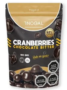 Cranberries chocolate bitter 100 grs Nogal