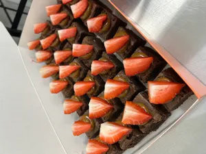 Cajita mini brownies decorada