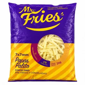 Papas Pre Fritas Mr. Fries 7x7 mm 2 Kilo