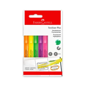 Resaltador Faber Castell Textliner Plus Fluorecente X 5 Und