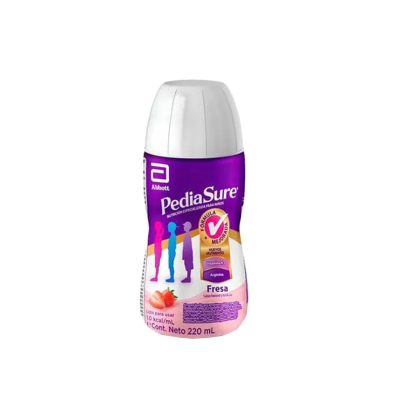 Alimento liquido pediasure fresa x 220 ml