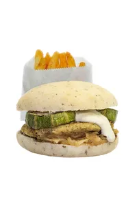 Burger Falafel Ecosistema + Papas