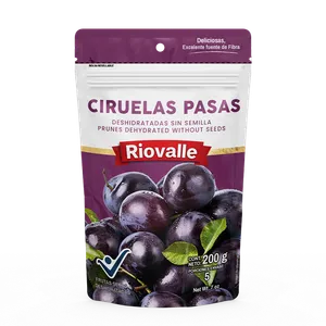 Ciruelas pasas riovalle sin semilla x 200 grs Ciruelas pasas riovalle sin semilla x 200 grs