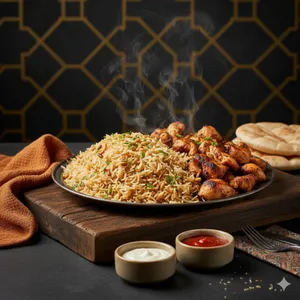 Shawarma - Al Plato (Pollo c/ Arroz)