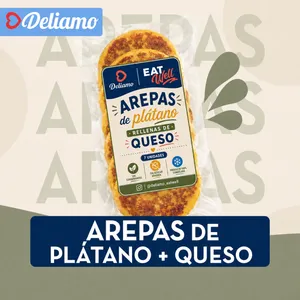Arepas de plátano + queso
