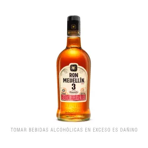 Ron Medellin Añejo 3 Años X 750 Ml