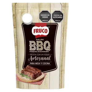 SALSA BBQ FRUCO ARTESANAL TOQUE AHUMADO 180GR DOYPACK CV
