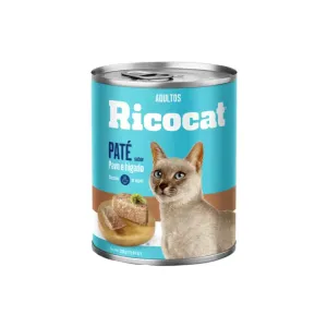 Comida de Gato Ricocat Adulto Pate Pavo e Hígado Lata x 330 g