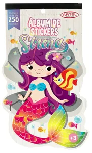 Block de 250 stickers - sirenas Artel