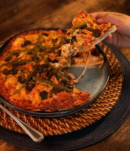 Pizza pollo bbq individual