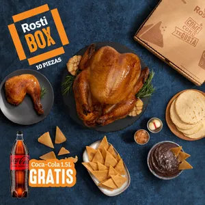 ROSTIBOX 10 PIEZAS + COCA-COLA GRATIS