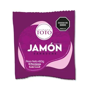 Jamon sanduche ahumados toto x 450 grs