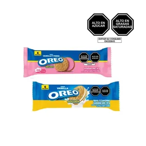Pack (1 Galleta Oreo Xl Regular 54 Gr + 1 Galleta Oreo Fresa 54 Gr)
