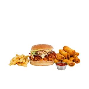 Crispy Korean + fries + Spring Roll