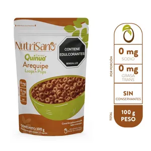 Cereal nutrisano quinua loops arequipe x 100 grs