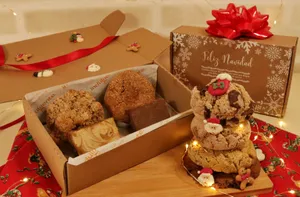 Box Navidad 2 Galletas + 2 Brownies