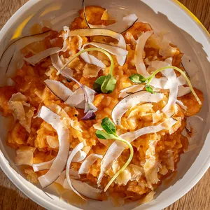 Risotto Coco y Camarones