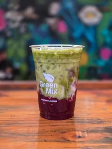 Iced matcha latte