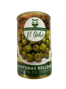 Aceitunas Rellenas De Pimiento El Buho 300 G